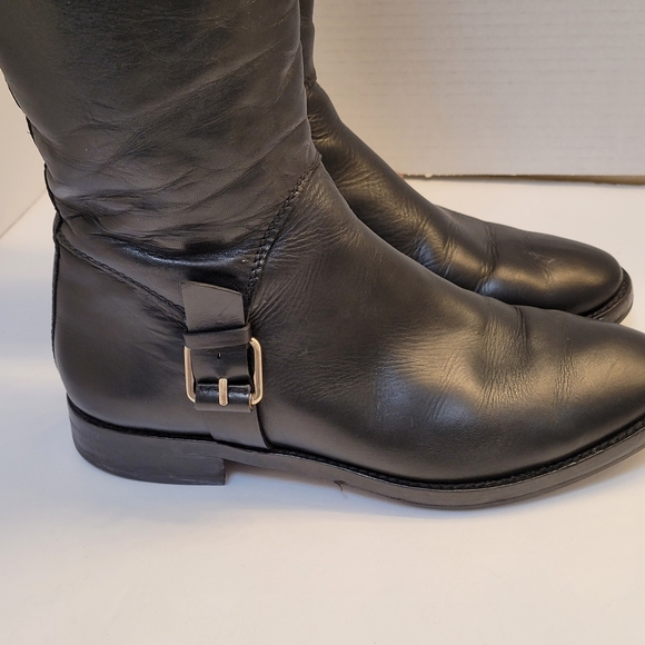 Banana Republic Black Leather Riding Boots - Picture 3 of 8